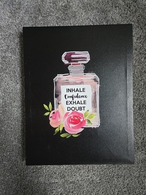Inhale Confidence Exhale Doubt: Perfume Wall Art Decor Home Decor Canvas