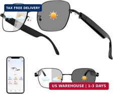 AI Smart Glasses, Bluetooth Audio Glasses with Real-Time Translator (164 Languag