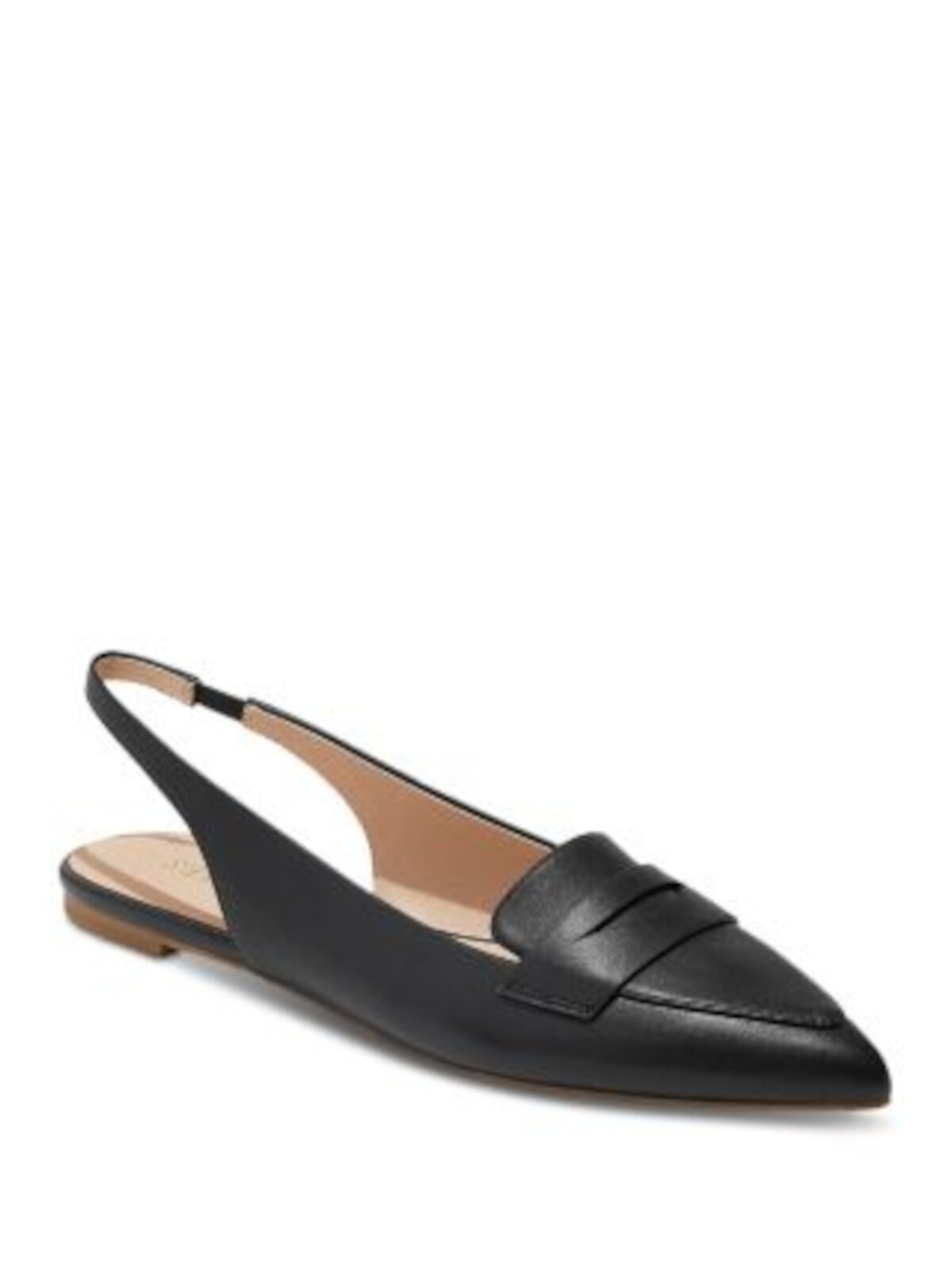 JACK ROGERS Womens Black Penny Keeper Pennie Toe Slip On Leather Slingback 9 M 7190₽