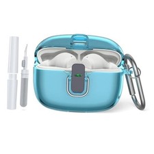 for JBL Vibe Beam/Beam 2/JBL Vibe 200TWS Secure Lock Case Cover with Clear Blue