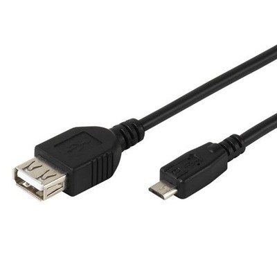 VIVANCO OTG Adapterkabel, Micro USB -> USB, 0,15m (35567) #19972181