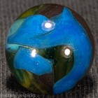 JABO *NEON NIGHTFALL UV GLOW Swirl Marble 5/8 Mint Hawkeyespicks sg — photo 3