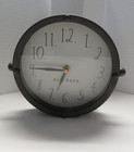 Rae Dunn Black and White Tabletop Clock with Easel approx 7" Diameter — photo 10