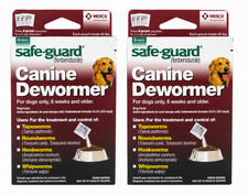 Safe-Guard Canine Dewormer,2 PK 6 pack 4 Gram Pouches FREE SAME DAY SHIP