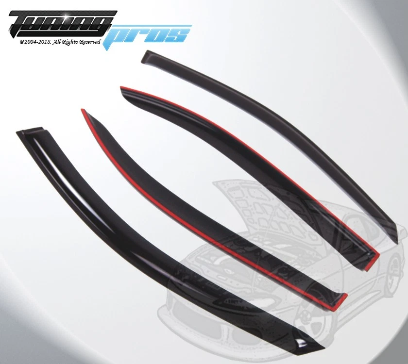 Juego de 4 viseras protectoras de lluvia para ventana de humo para Mercedes-Benz S430 S500 2000-2006 Foto 3 de 3