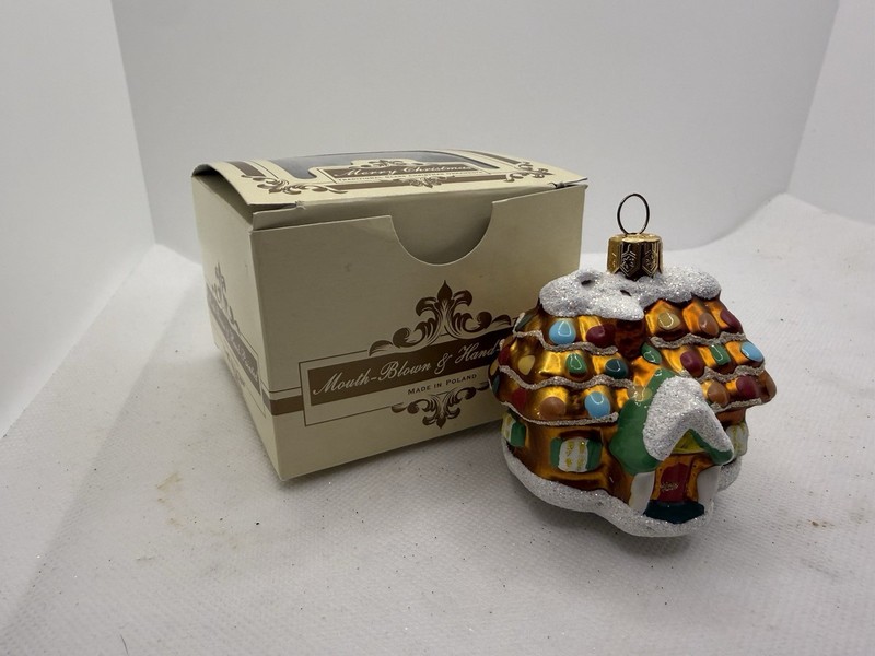 Glass Xmas House-Made In Poland 