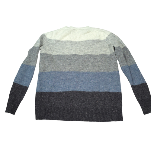 White + Warren Alpca/Wool Blend Striped Ombre Sweater Women Size M Super Soft - Picture 2 of 6