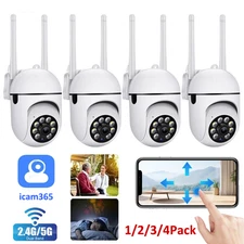 1-4Pack Wireless 5G WiFi Security Camera System Smart Outdoor Night Vision 1080P