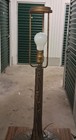 Restored Antique Art  Deco Spelter Slag Glass  Lamp Base By Loevsky & Loevsky. — photo 1