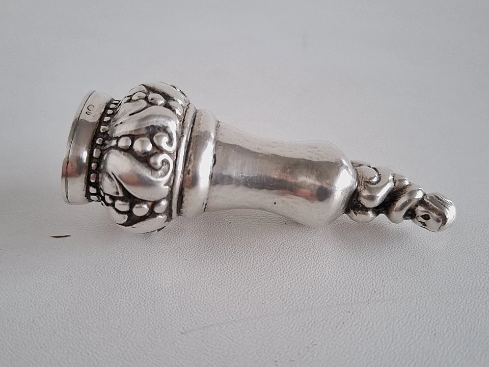 Figürliches Art Deco Petschaft 830 Silber Kopenhagen C.F. Heise um 1920 - Bild 3 von 4