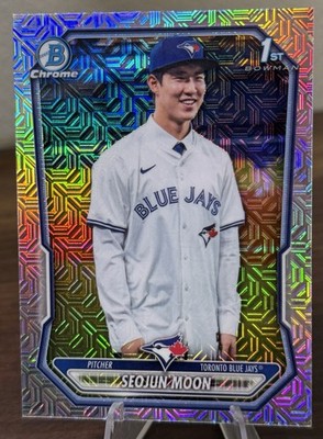 Seojun Moon 1st CHROME 2026 Bowman #BCP-45 MOJO REFRACTOR - Toronto Blue Jays