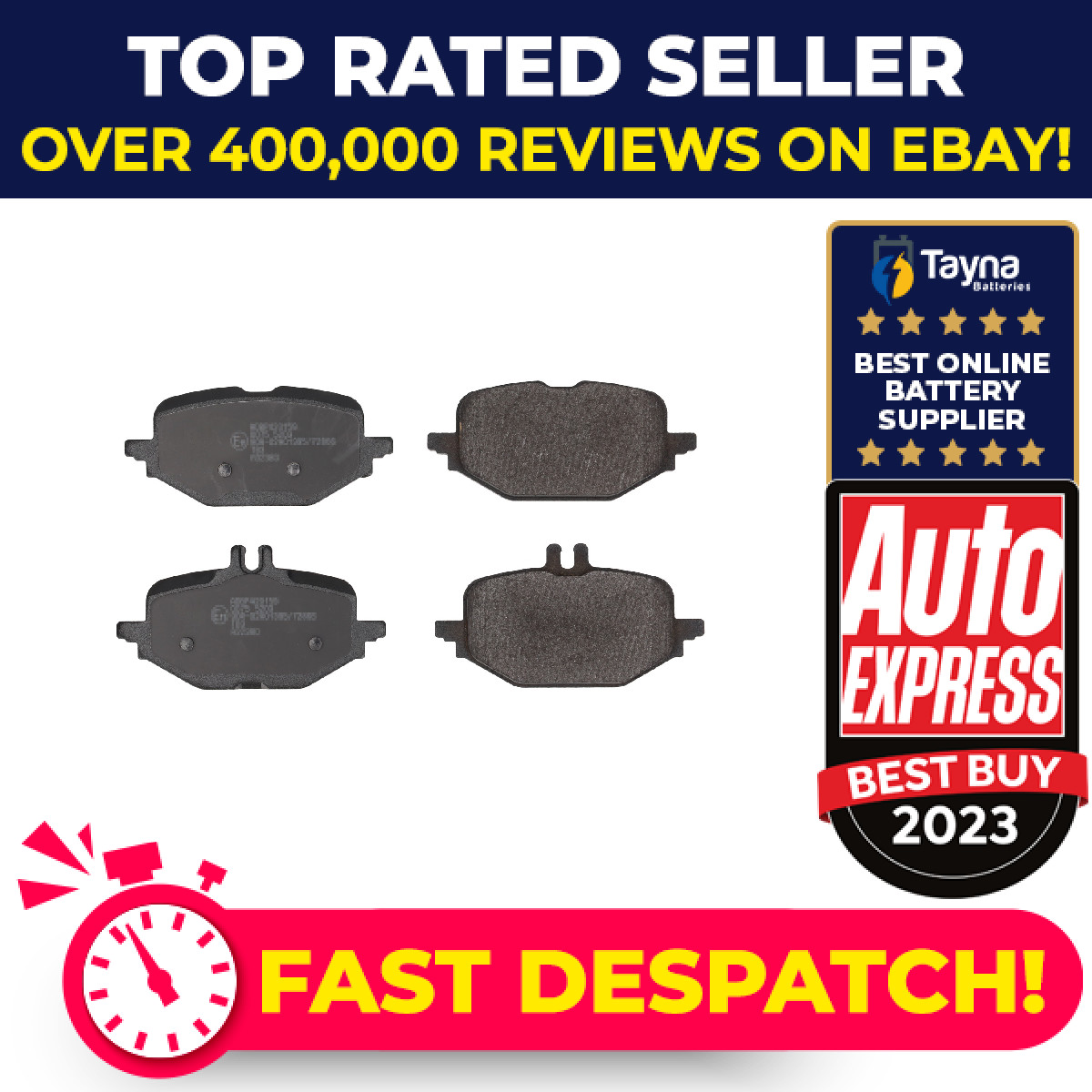 Brake Pads Set fits MERCEDES C300D S206, W206 2.0D Rear 2021 on OM654.820 New