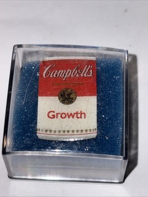 Authentic Vintage Enamel Campbell s Soup Can Growth Pin