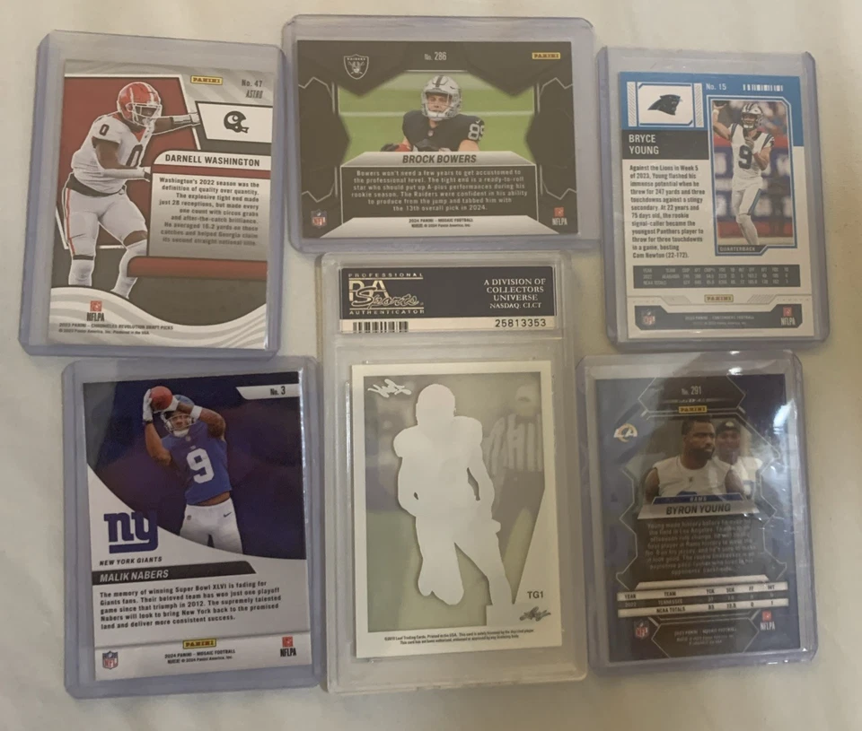 Lote de 6 tarjetas de fútbol americano incluyendo un PSA 10 2015 Todd Gurley Foto 2 de 4