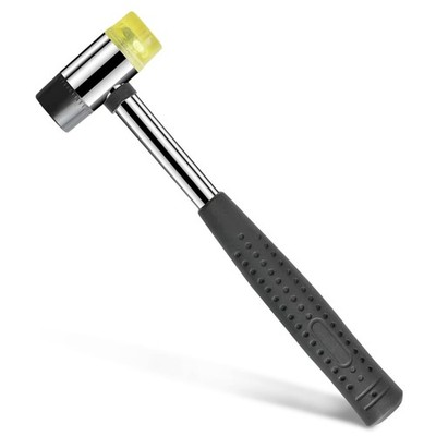 Dual Head Nylon Rubber Mallet 25mm Jewelry Making Craft Installation Hammer Tool