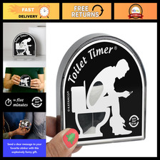 Toilet Timer - Funny Bathroom Gift for Men, Dad, Husband, Boyfriend - Unique Sto