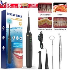 Ultrasonic Electric Tooth Cleaner Dental Scaler Stain Remover Teeth Cleaning Kit