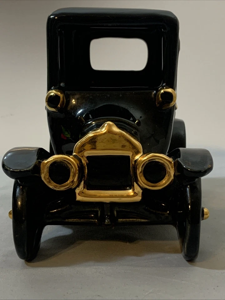Banco de cerámica Ford Modelo T años 50 negro dorado concesionario promoción coche de exhibición vintage Foto 4 de 4
