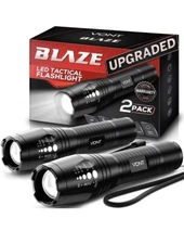 Vont LED Tactical Flashlight [2 Pack] 2X Longer Battery Life, 5 Modes, High