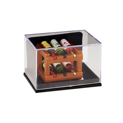 Reutter Porzellan Weinregal mit 6 Flaschen / Wood Wine Rack Set Puppenstube1:12 - Bild 2 von 9