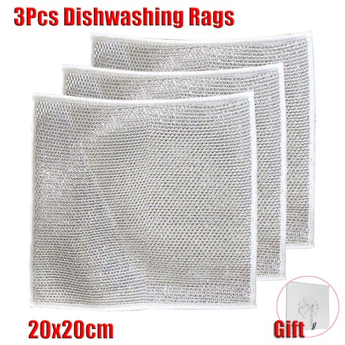 Multipurpose Wire Dishwashing Rags for Wet and Dry Wire Dishwashing Rag New HA - Picture 16 of 22