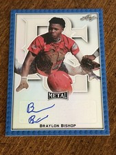 BRAYLON BISHOP 2020 Leaf Perfect Game Blue AUTOGRAPH #5/30 PIRATES