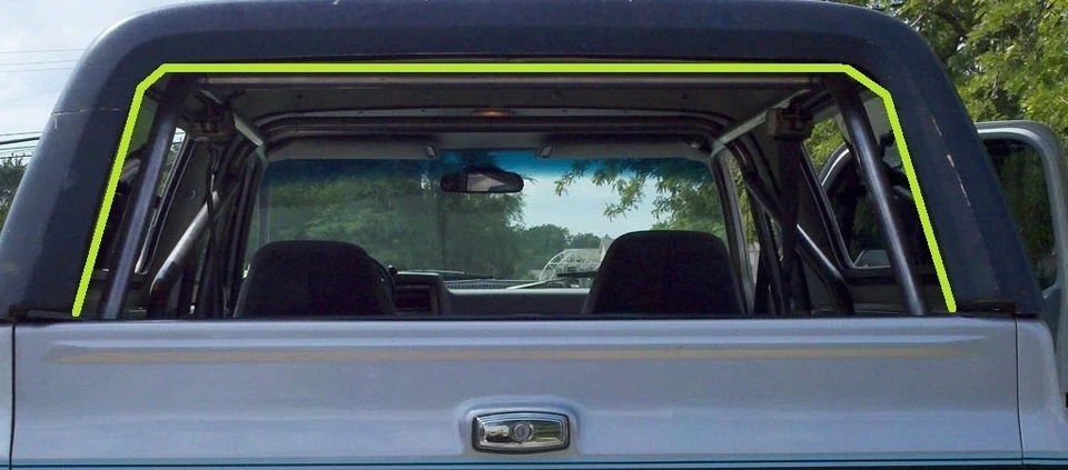 1976-1991 Chevrolet Blazer GMC Jimmy rear tailgate upper window run channel seal - Image 2 of 3