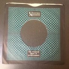 UNITED ARTISTS RECORDS COMPANY SLEEVE for 45's 7"  No Record  VG 
