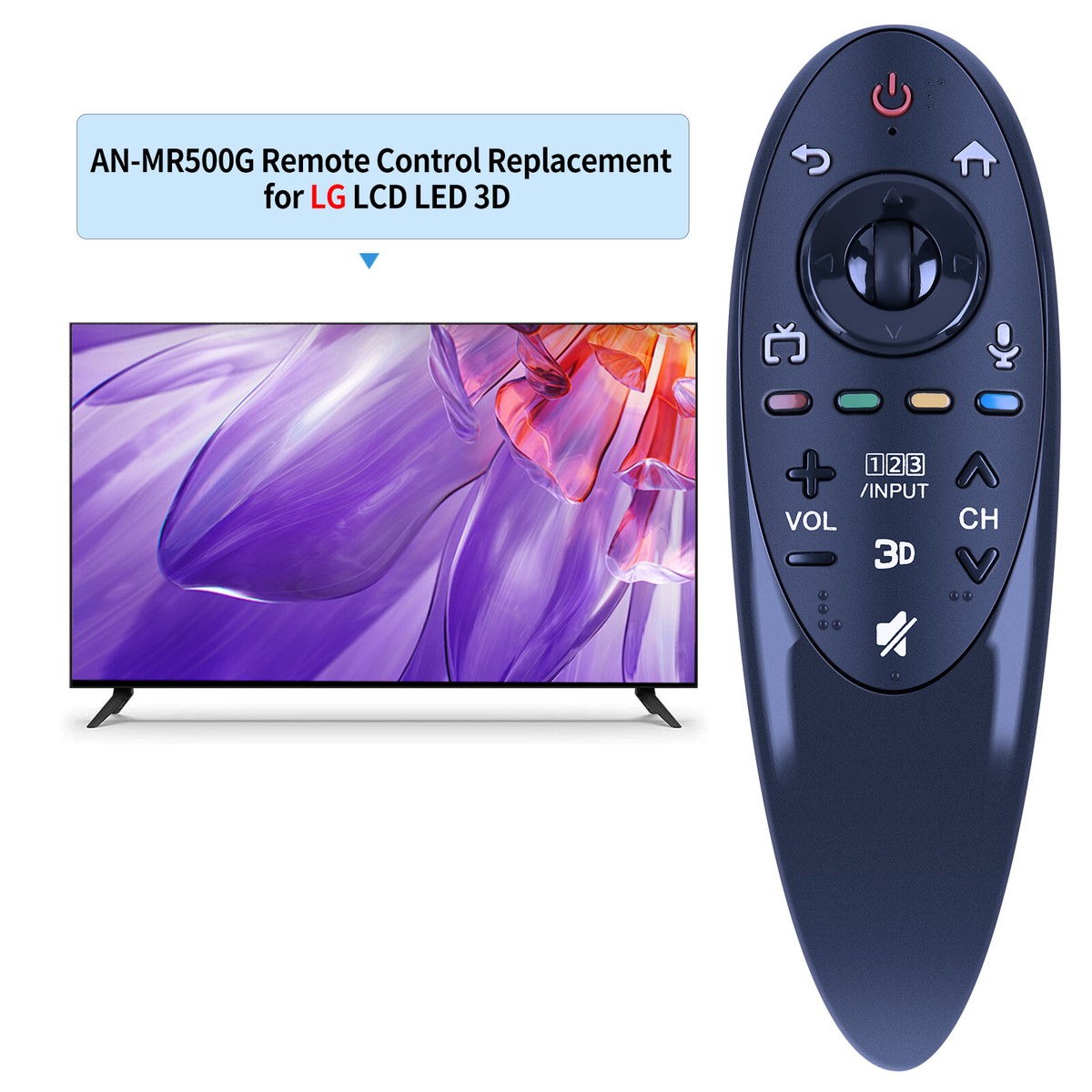 Vervangende Magic Motion Afstandsbediening Voor LG 3D TV – Model AN MR500G, Lichtgewicht, Comfortabel En Gebruiksvriendelijk