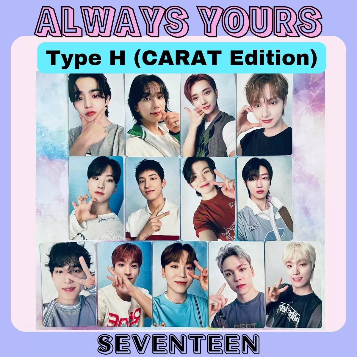 SEVENTEEN ALWAYS YOURS JAPAN BEST ALBUM Photo Card Carat Ver. Limited PC