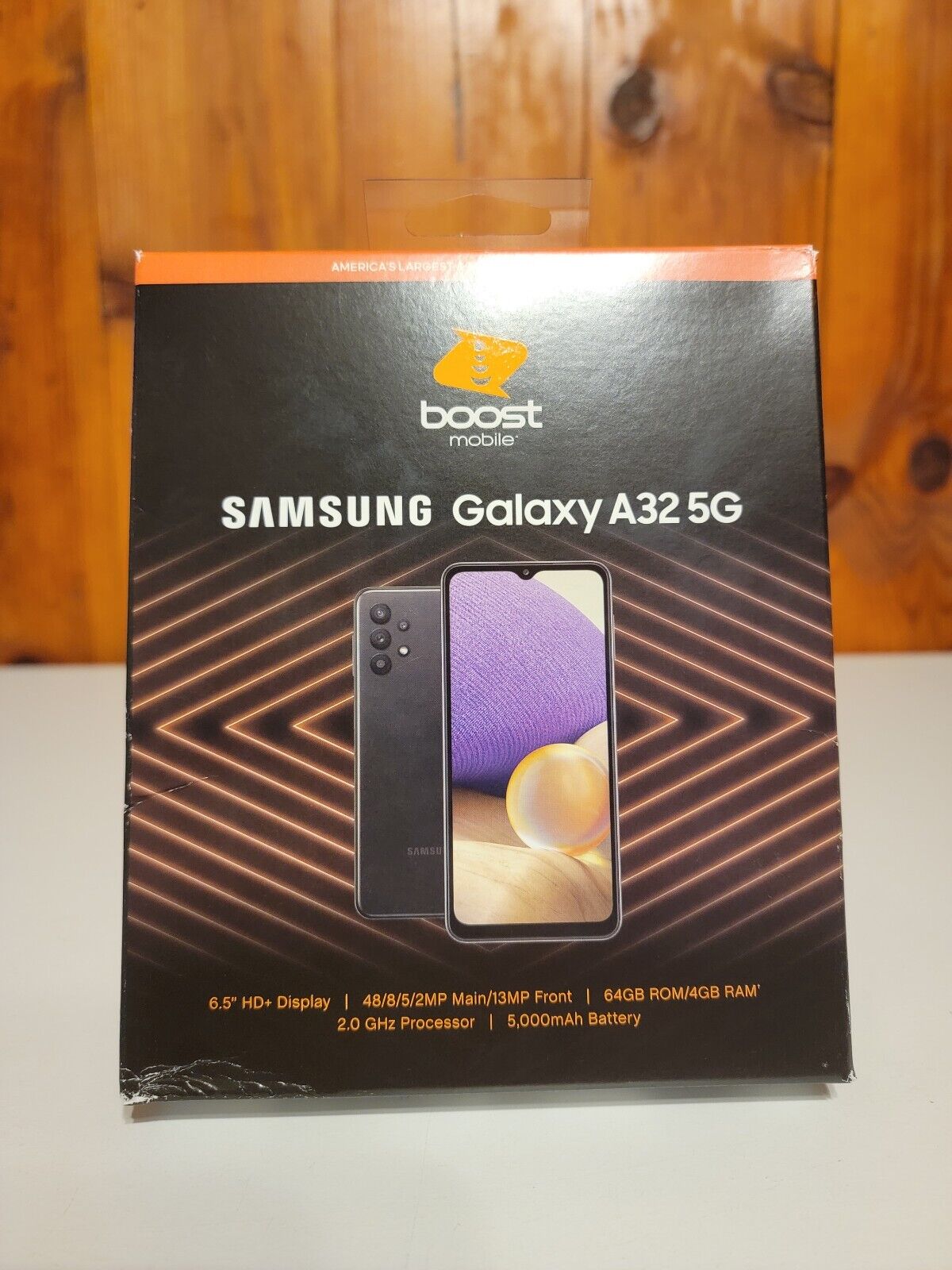 The Price of NEW – Boost Mobile Samsung Galaxy A32 5G 6.5″ HD+, 64GB, Black, Prepaid – SEALED | Samsung Phone