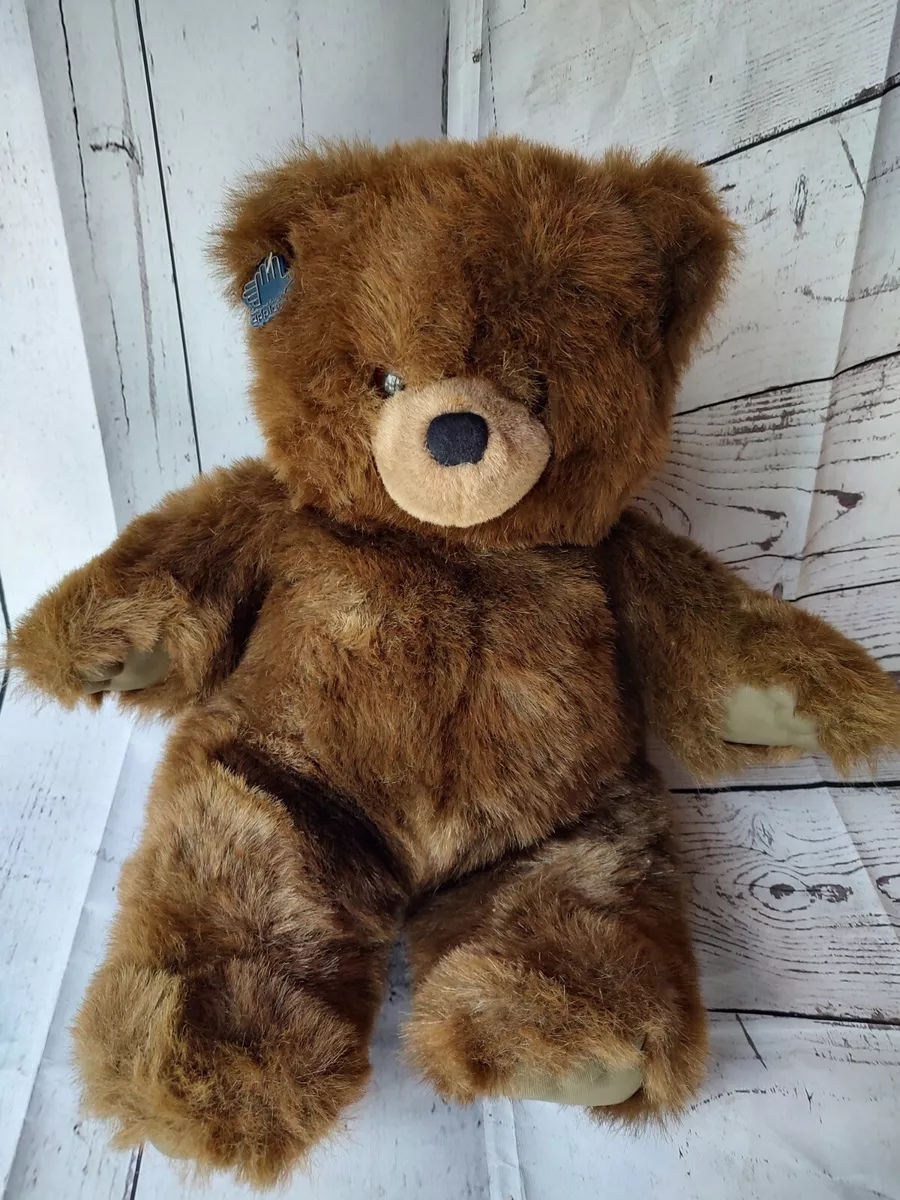 VINTAGE 1986 APPLAUSE ZACHARY BROWN TEDDY BEAR STUFFED ANIMAL PLUSH TOY 18 Tall