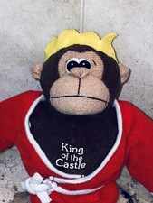 8  Russ Bertie Plush KING OF THE CASTLE Stuffed Animal Doll Vintage Crown Toy