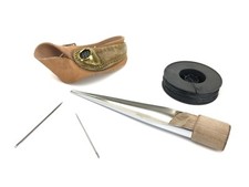Rope Splice Kit, Comes With Palm, Needles, Black Whipping twine, Splicing Fid