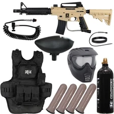 Tippmann US Army Alpha Black Elite Tactical Heavy Gunner Paintball Kit - Tan