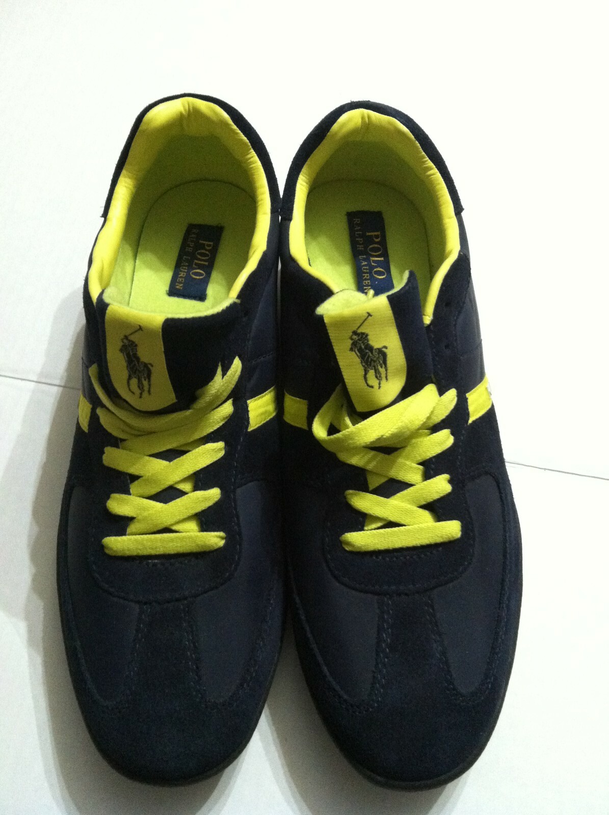 POLO RALPH LAUREN MENS NEW NAVY LEATHER 