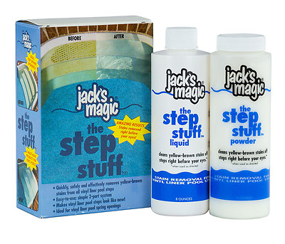 Jack's Magic The Step Stuff Swimming Pool Steps Cleaner Kit - Removes Stains!