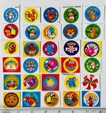 Scratch And Sniff Sticker BULK - Stinky Stickers Lot Of 30! Super Fun & Cute!