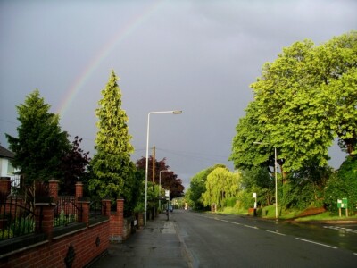 Foto 6x4 Gewitterwolken über Nottingham Broxtowe sintflutartiger Regen, Donner um 2007