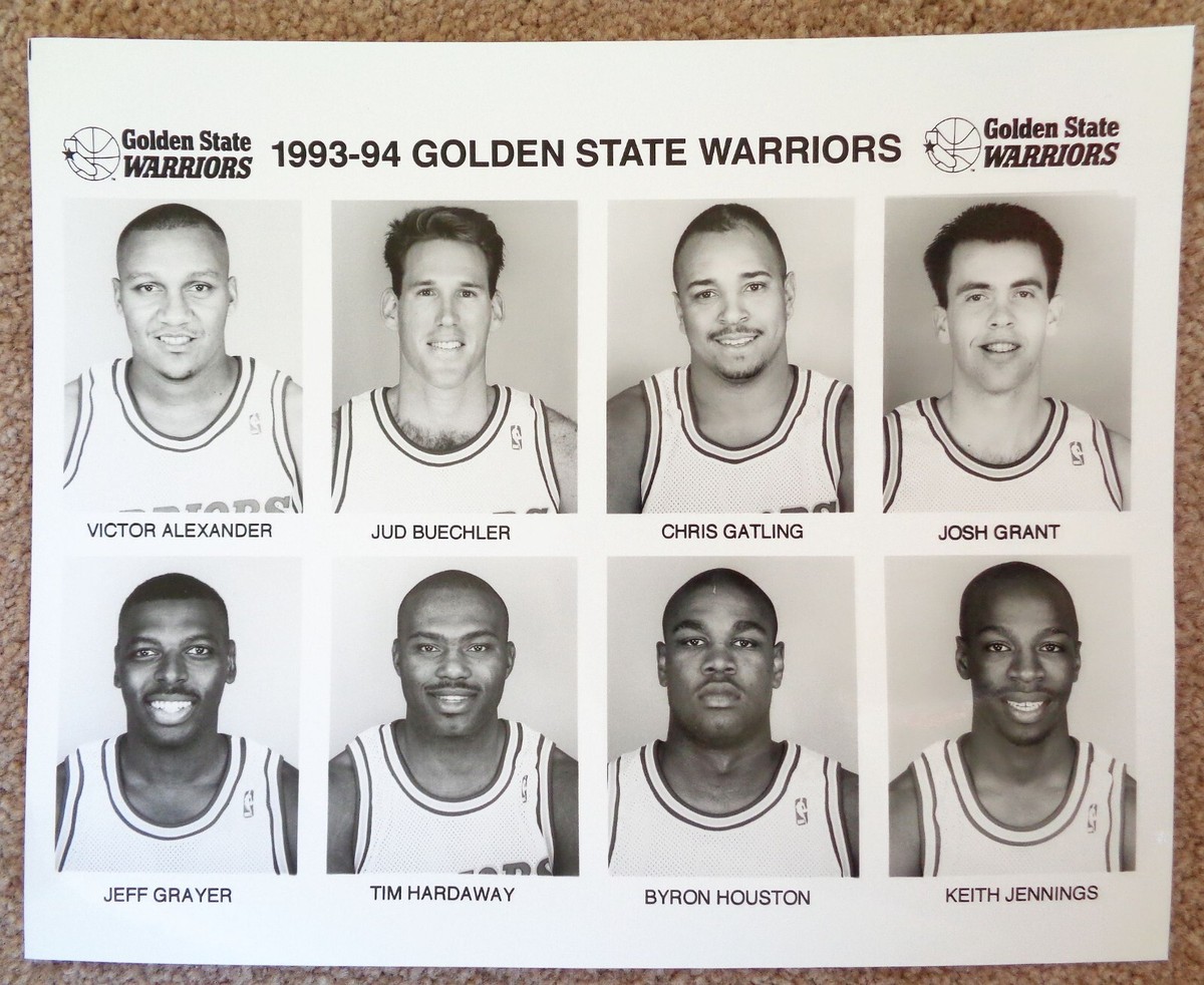GOLDEN STATE WARRIORS 1993-94 MEDIA PHOTOS Compete Team Set 8x10 Webber  Mullin