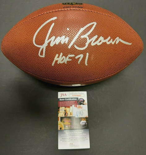 JIM BROWN SIGNED AUTOGRAPHED NFL 