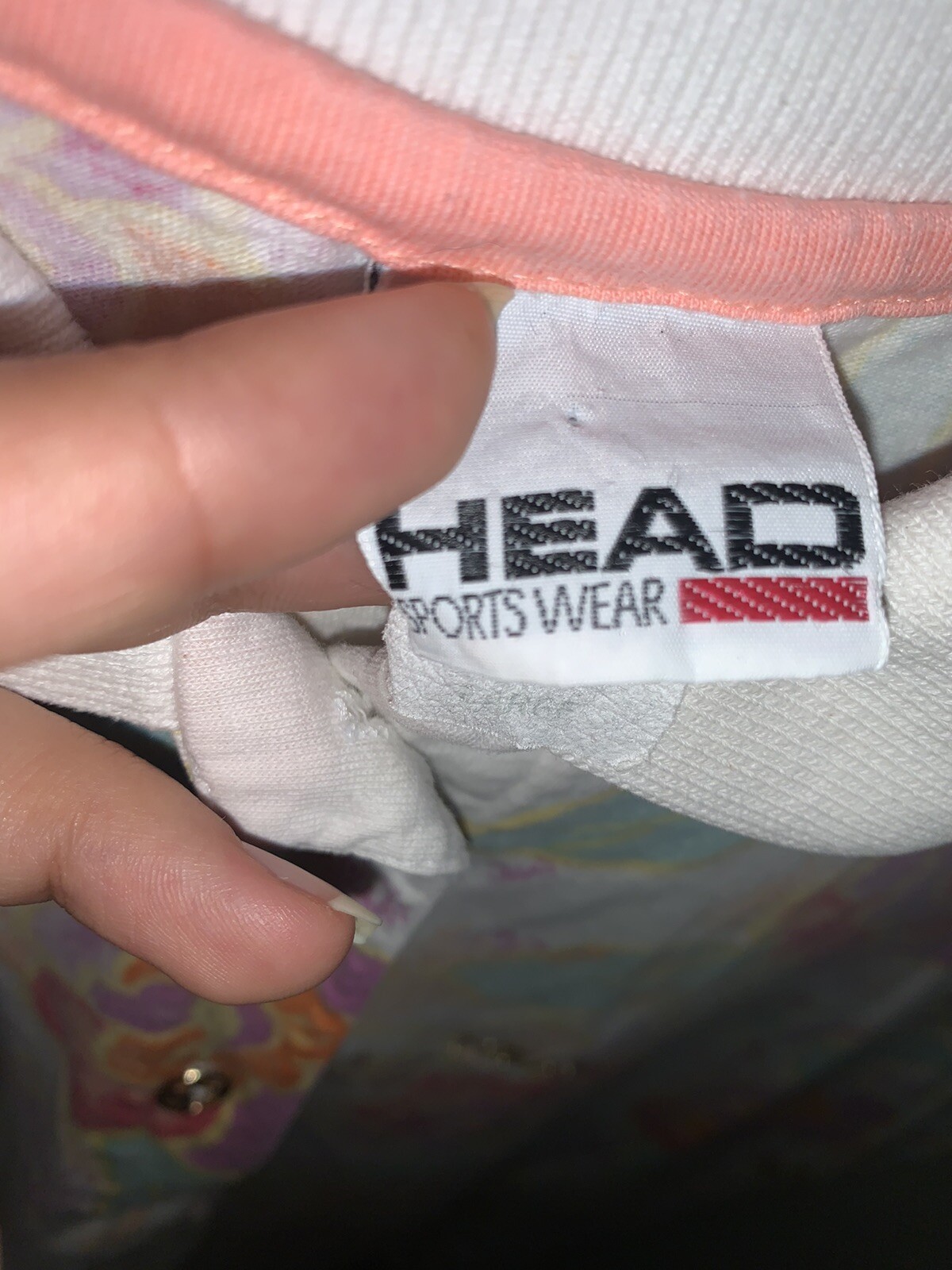 HEAD Sportswear Tennis Golf Polo TShirt Floral Pattern Gold Detail