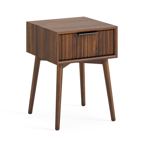 Side Table, Lamp Table, Side Table With Drawer, Dark Wood Side Table, New - Picture 11 of 24