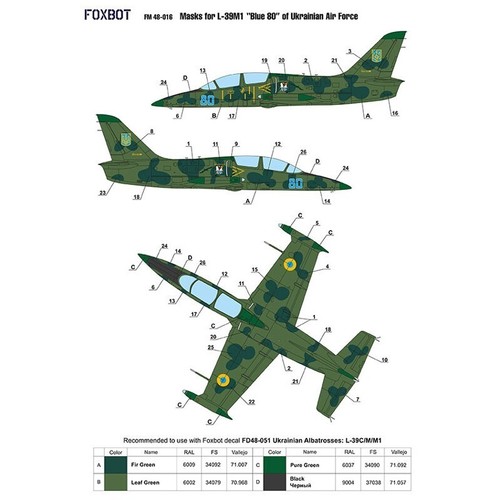 Foxbot 48-016 Scale 1:48 Decals Spitfire Mk. IX (Teil 3, Präsentationsspieße) - Bild 10 von 24