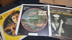 LOT OF 3 Taxi Driver The Last Detail - War Of The Worlds CED Video Disc Vintage 