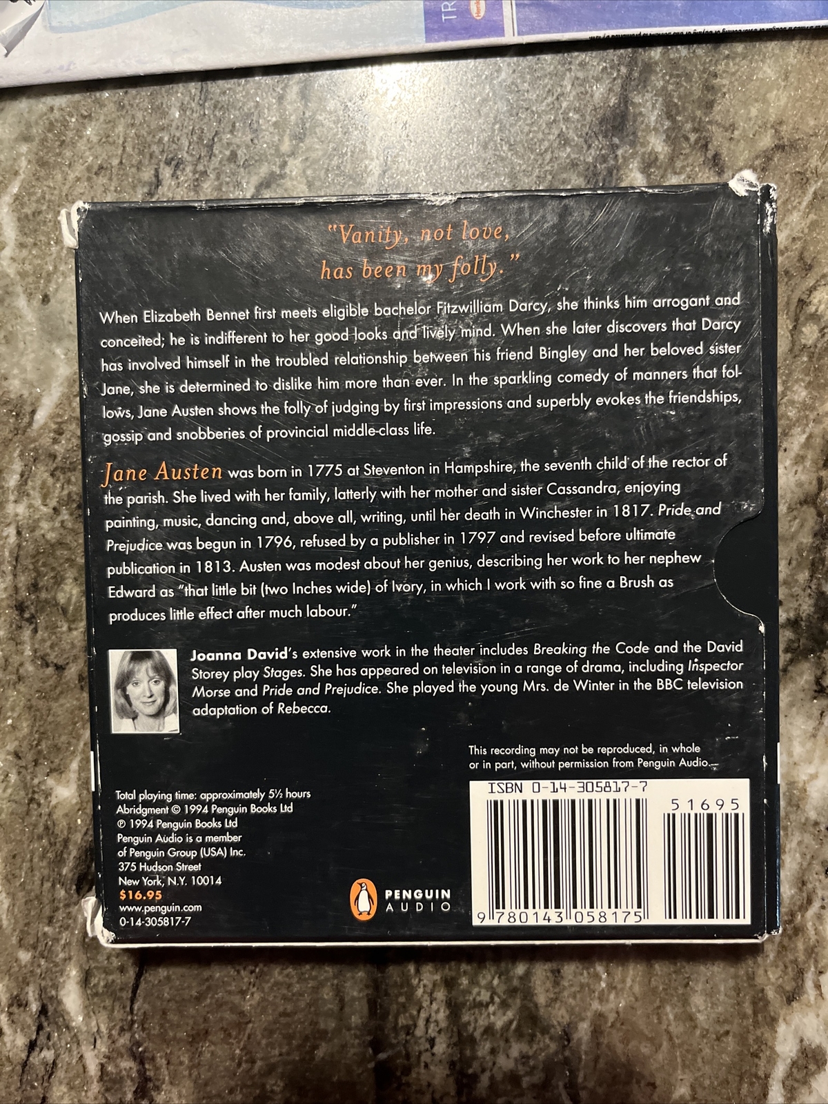 Jane Read Cd Jane Austen Pride And Prejudice audiobook Novel 6 cds set | eBay