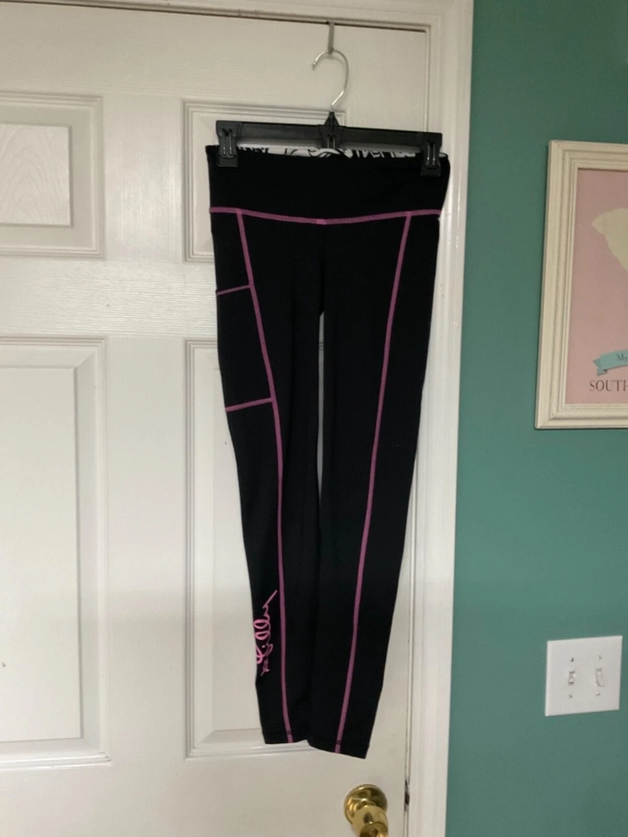 Lilly Pulitzer Luxletic Weekender Black Leggings Size XS (CON75)