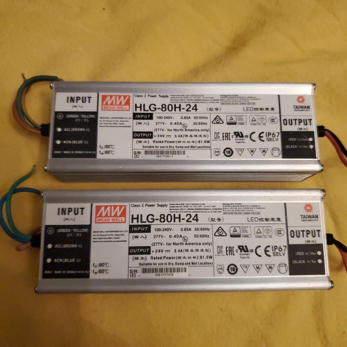 HLG-80H-24B 電源ユニット 24V 80W PSE無し 5台セット HLG-80H-24 | MEAN WELL（ミンウェル） | LED電源 通販