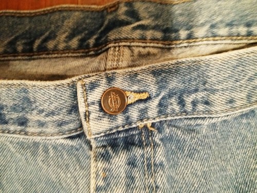 Dickies Mens 42x30 Jeans, Leg Pocket & Hammer Loop, Excellent Distressing - Picture 4 of 7