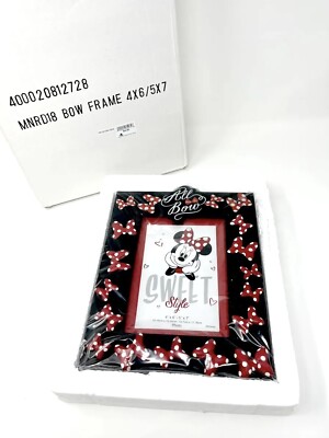 Disney Parks Minnie Mouse All About the Bow Picture Photo Frame